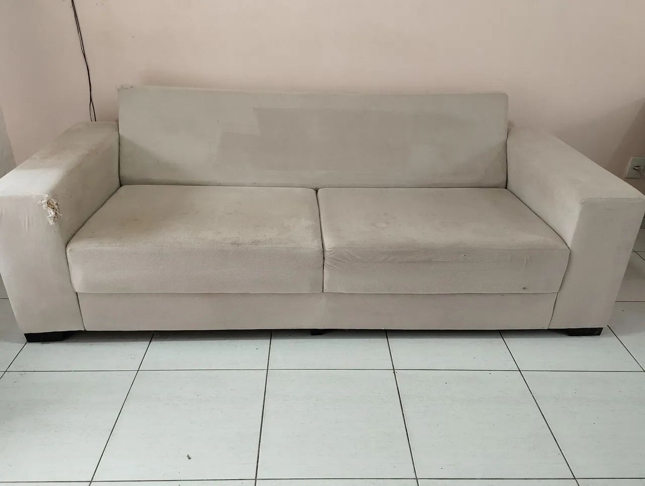 Sofá 3 lugares suede - Foto 4