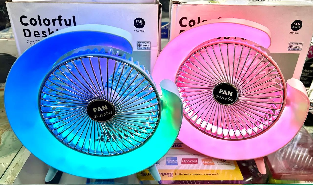 Mini Ventilador com Luminária !