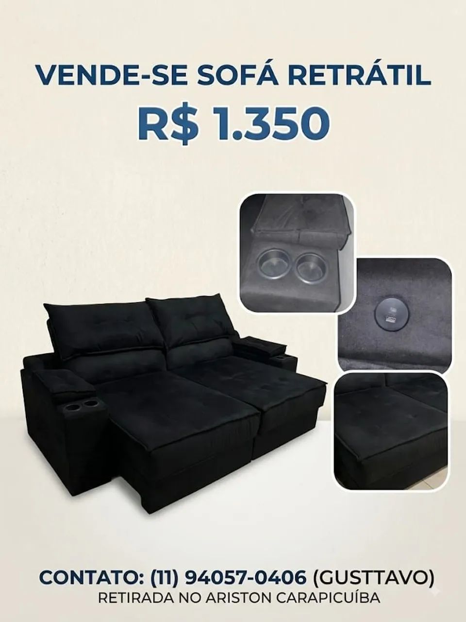 Sofá impecável 