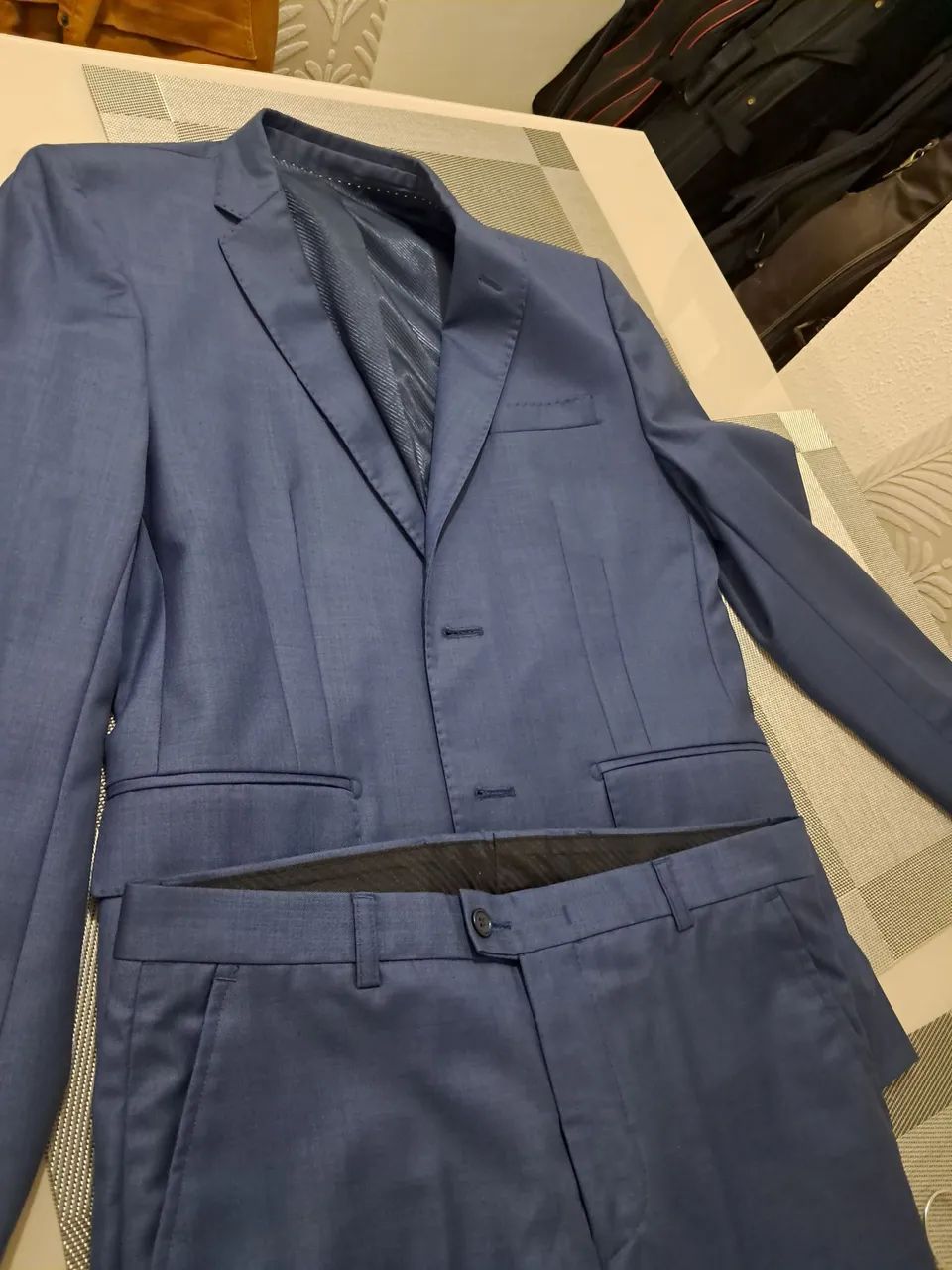 Terno Decinel  Slim fit azul petróleo  - Foto 2