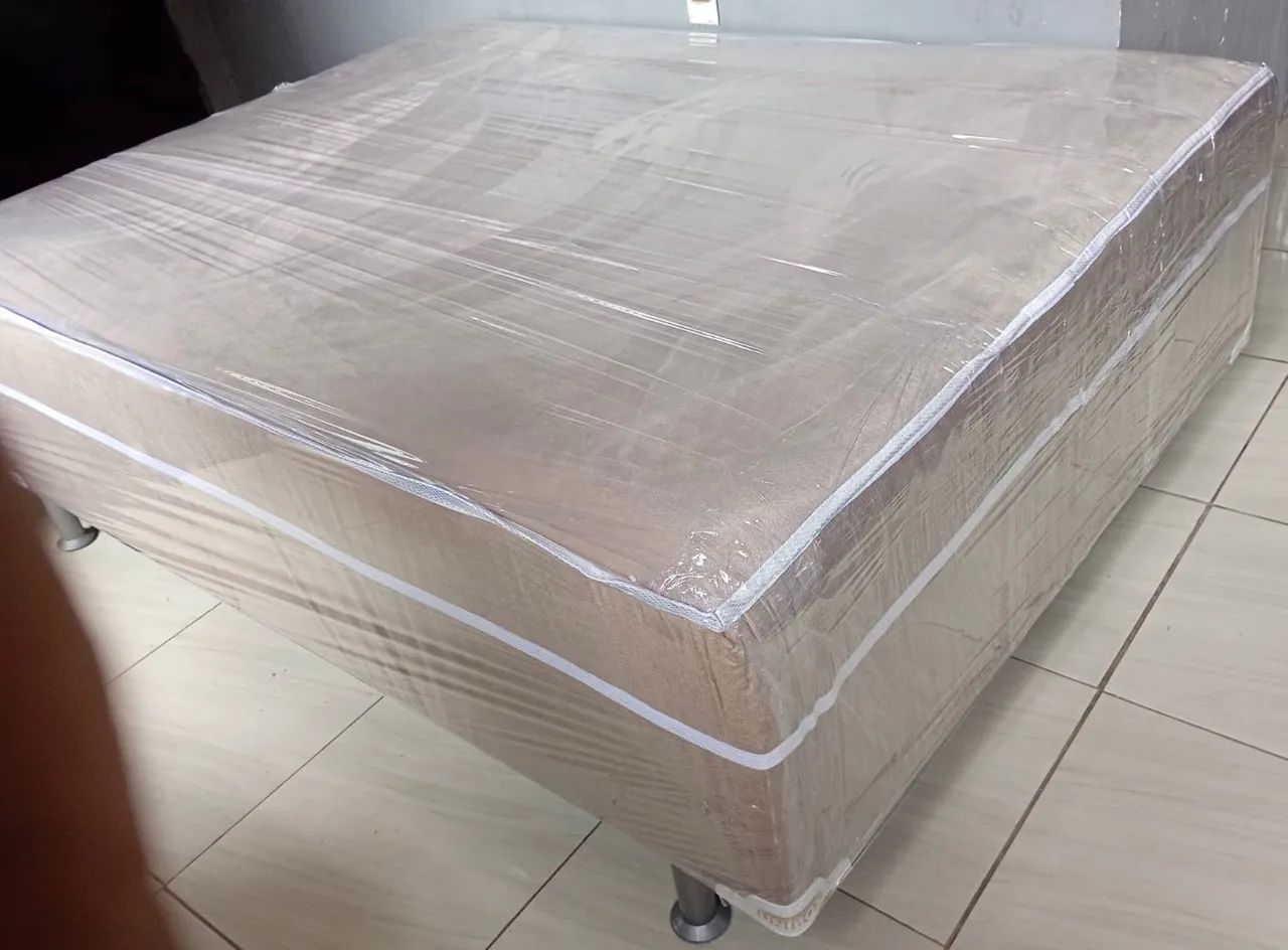 ? Aproveite! Cama Box Casal Nova no Plástico pronta entrega 