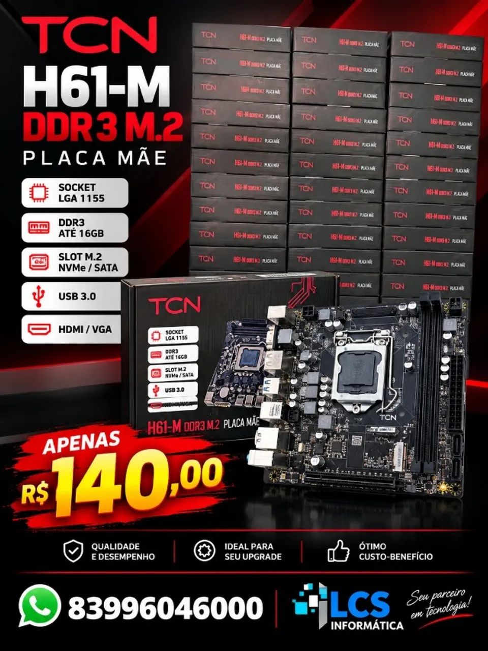 Placa Mae 1155 Lacradas 