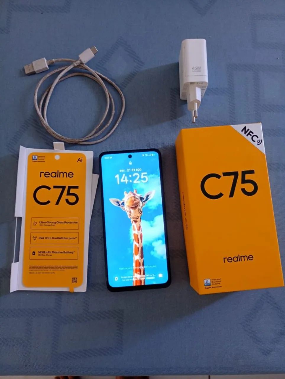 C75 256gb 1 mês de uso,NFC  e nota fical - Foto 3