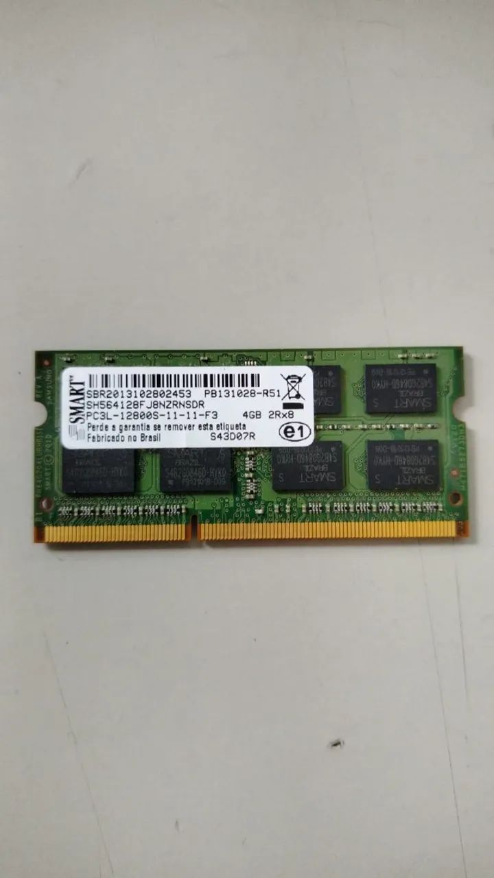 Memória Ram Notebook DDR3 4Gb - Smart