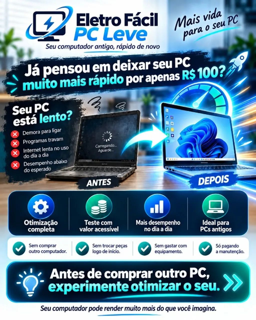 Eletro Fácil - Conserto de TVs, Computadores, Elétrica e Eletrônica - Foto 3
