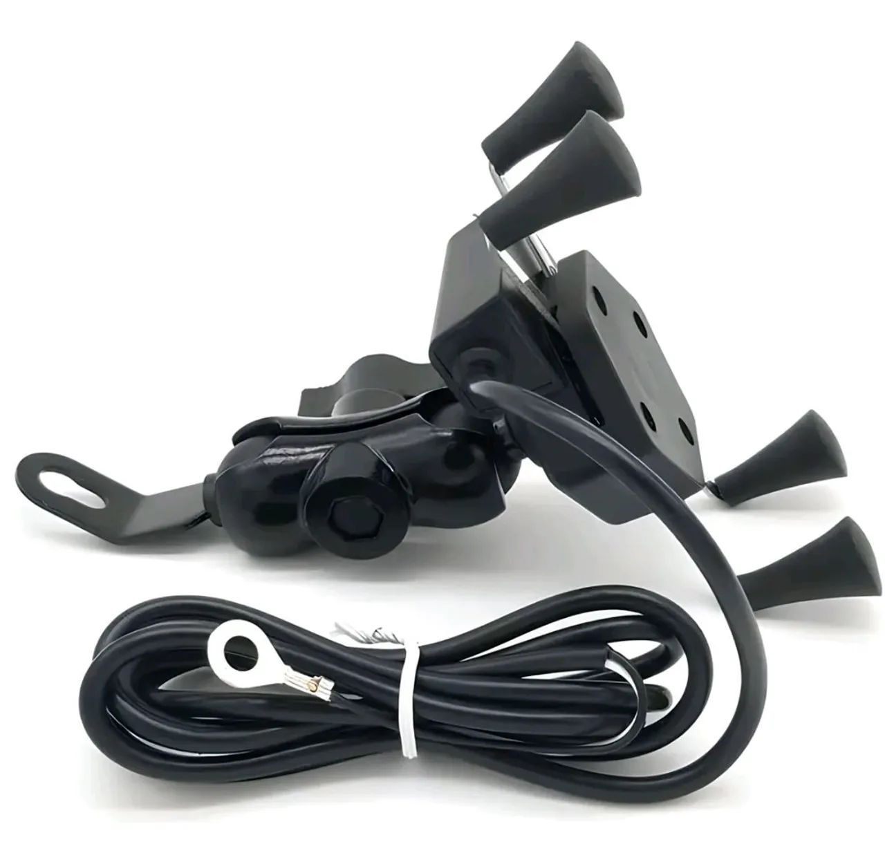 Suporte de Celular para Moto C/ Garra e usb - Foto 3