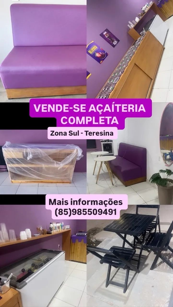 Vendo açaíteria completa 
