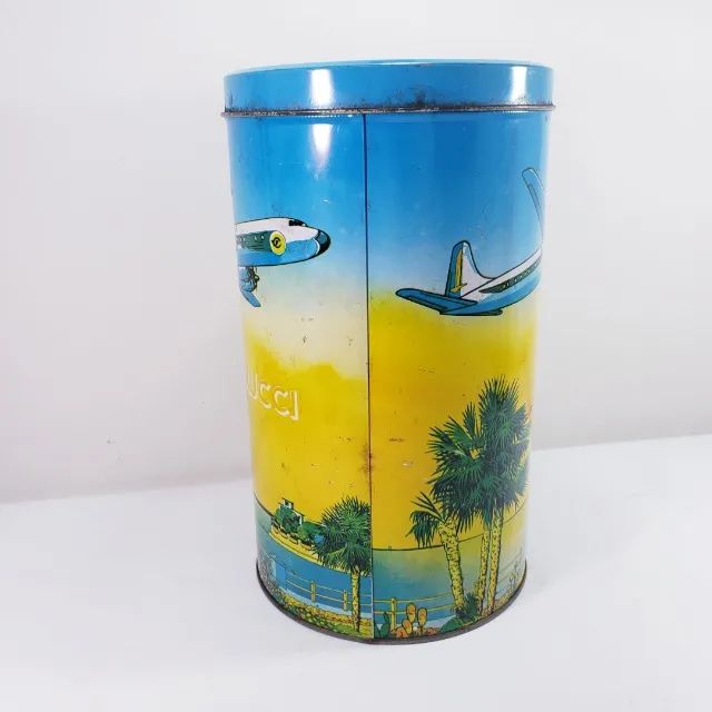 Antiga lata em metal Litografada Calça Fiorucci - Foto 3