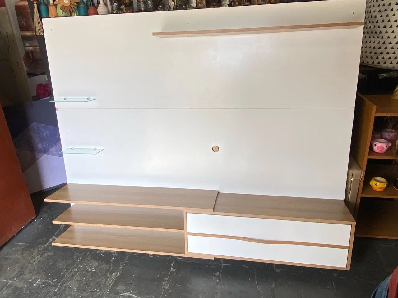 Painel para Tv até 65 polegadas branco 1 porta Promoção 