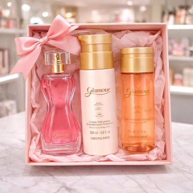 Combo Glamour Perfume + Hidratante + Óleo Corporal - Foto 4