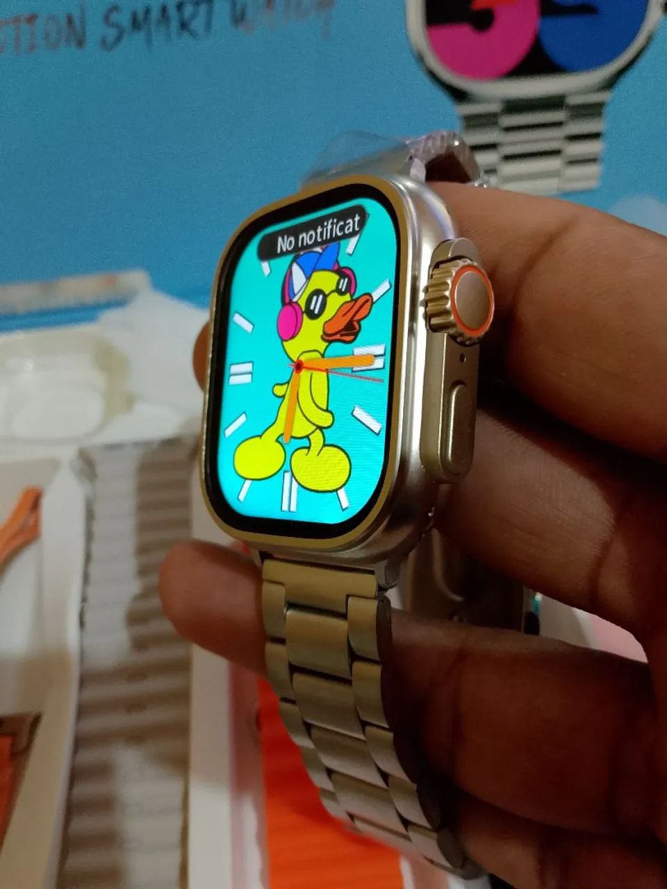Smartwatch com 7 pulseiras várias funções novo na caixa  - Foto 5