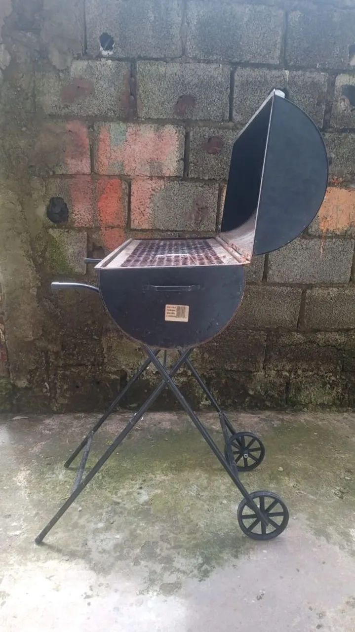 Churrasqueira grill com carrinho - Foto 2
