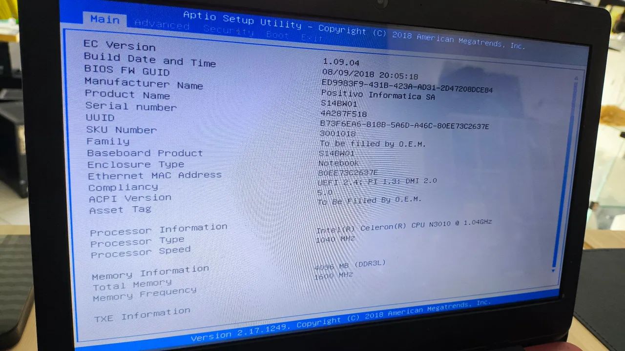 Notebook positivo Celeron 4gb decram - Foto 2