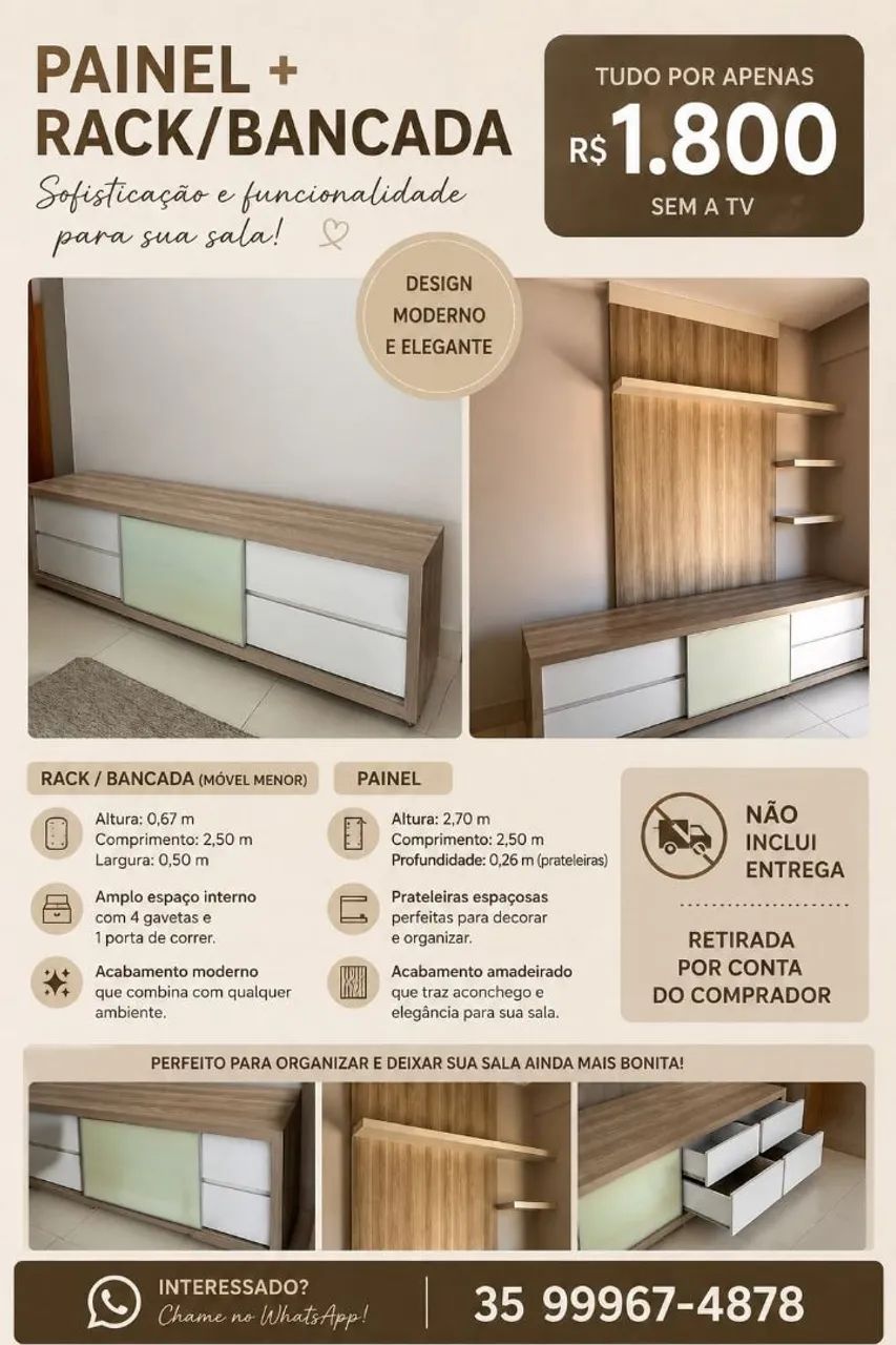 Vende-se móveis planejados 