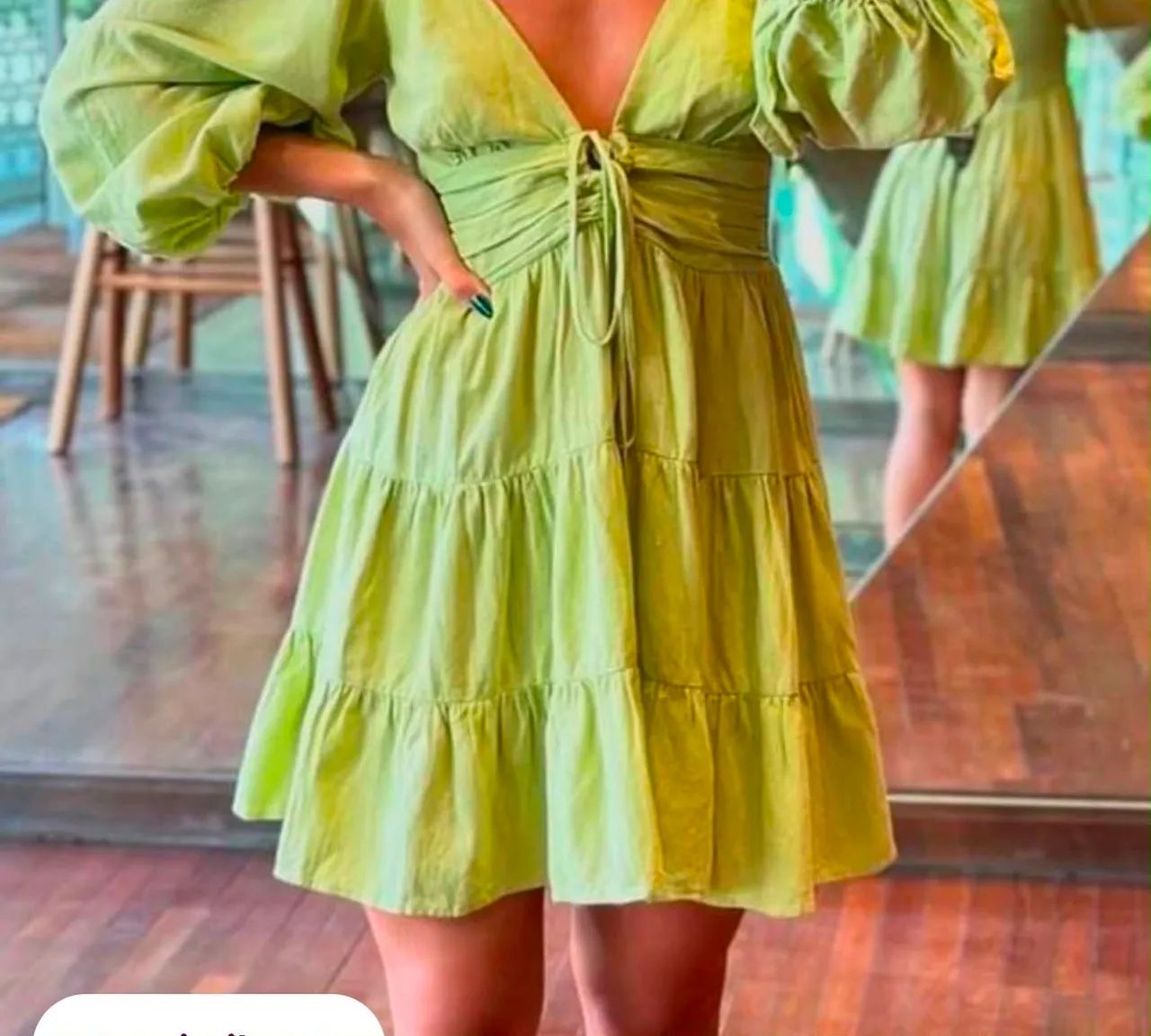 Vestido Farm verde 