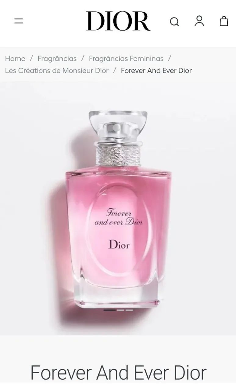 perfume FOREVER AND EVER, da DIOR 100ml - Foto 2
