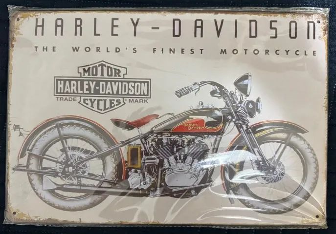 Placa decorativa Moto Harley - Davidson