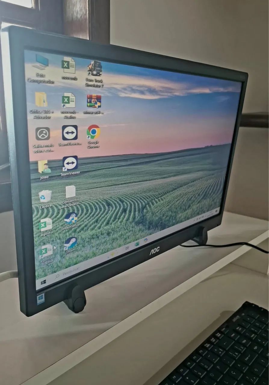 Monitor AOC E970SW 18,5" VGA + Cabo de Força - Foto 4
