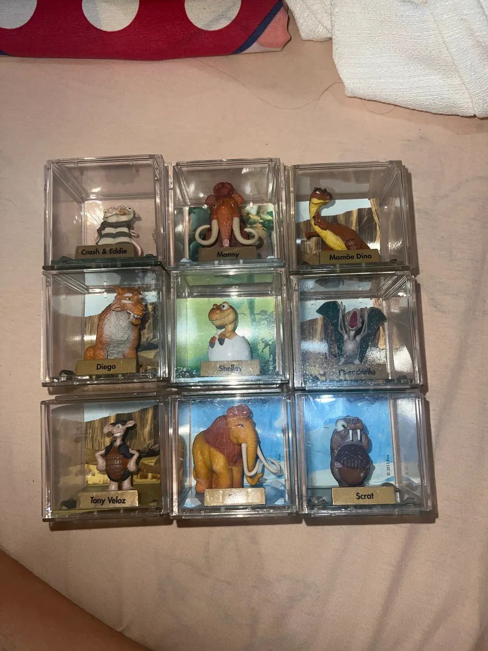 Caixinhas de personagem era da gelo 