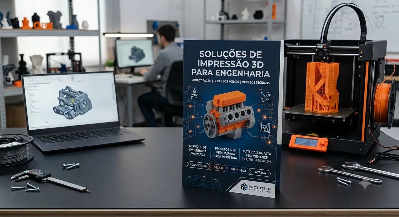 Impressão 3D Profissional - Engenharia, Protótipos e Peças Sob Medida - Foto 3