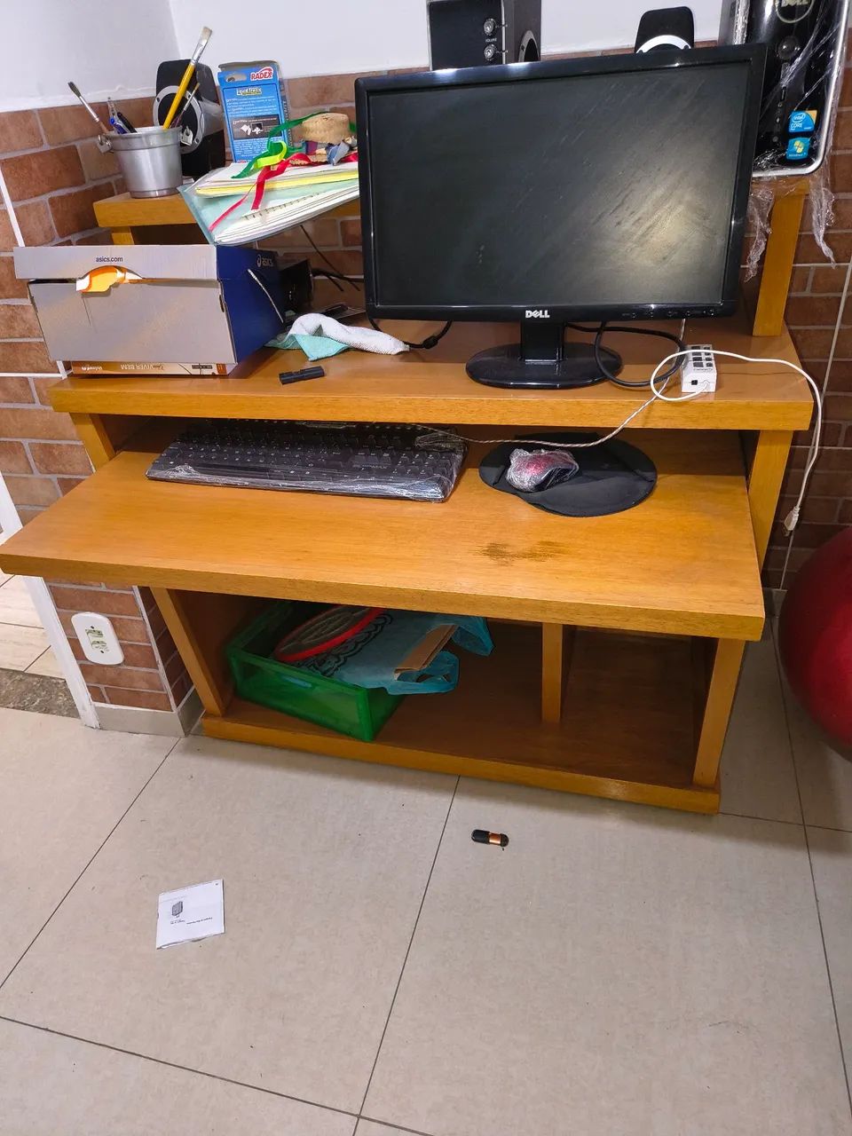 Mesa em madeira para computador - Foto 5