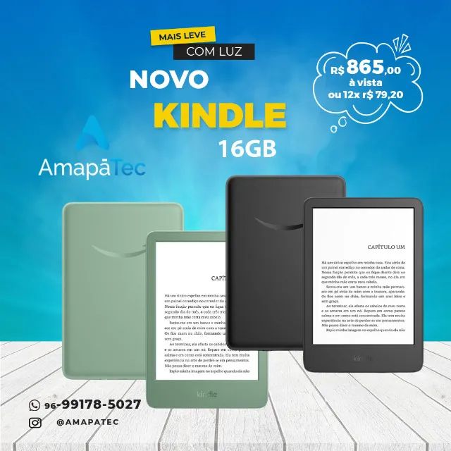 Kindle 11a Geração Com Luz 16Gb 