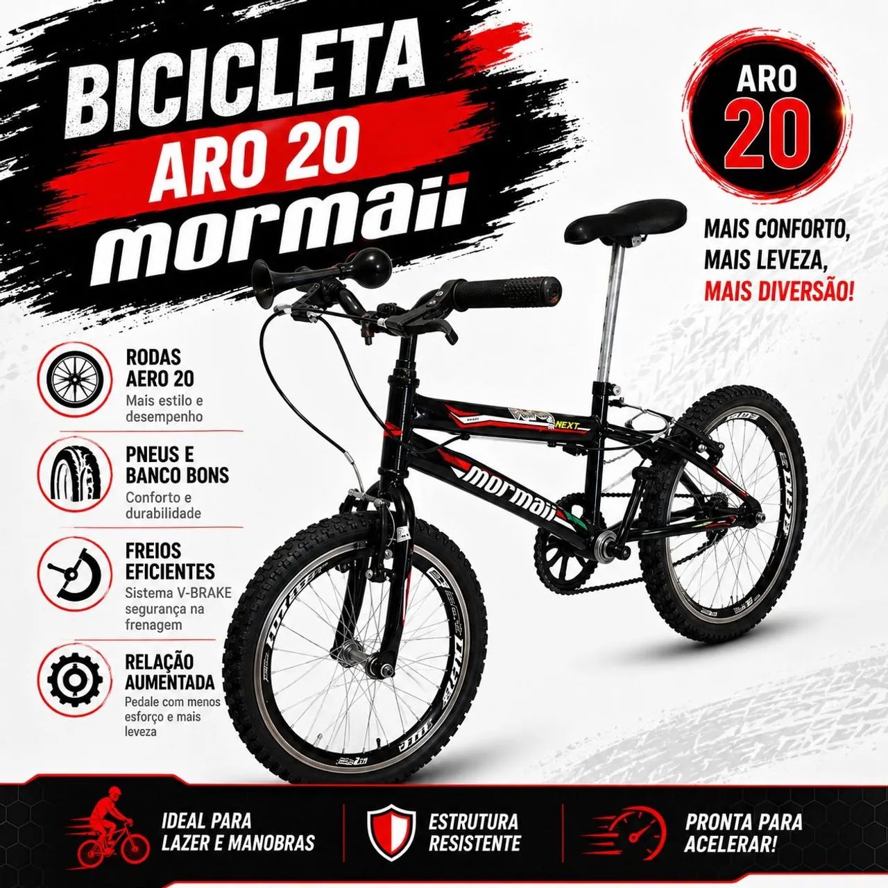 Bicicleta Mormaii aro 20
