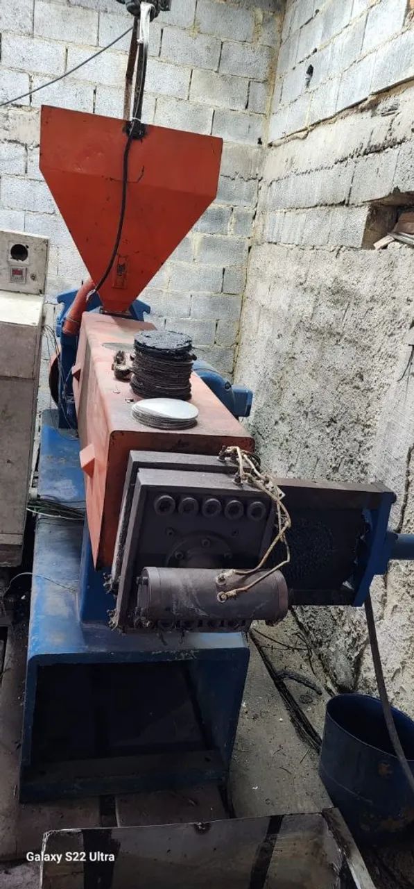Recuperadora de plastico 65mm extrusora de grão - Foto 2