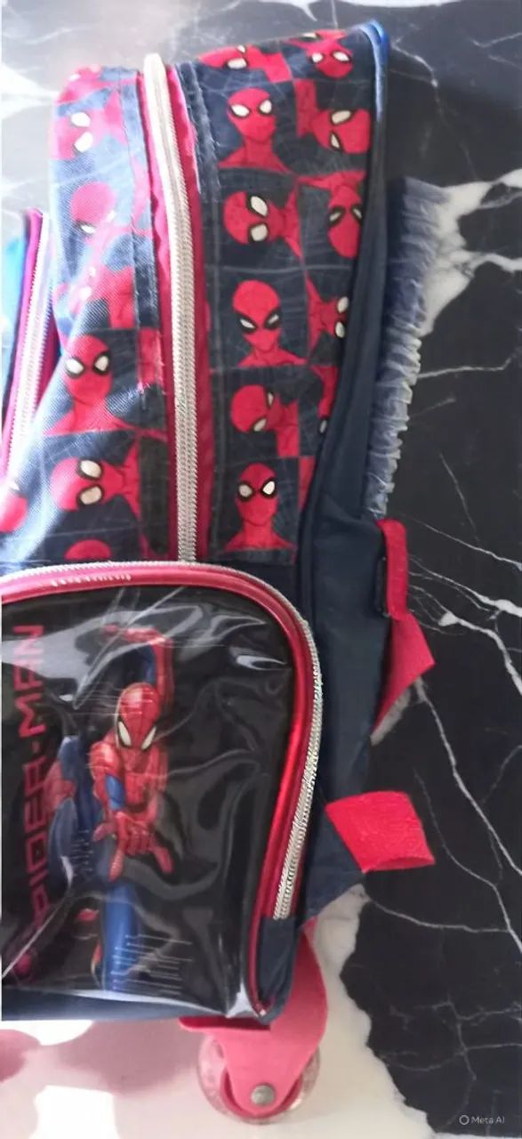 Mochila infantil do Homem Aranha  - Foto 3