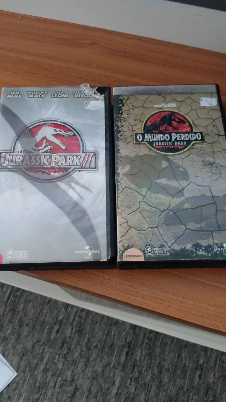 VHS Lost World e Jurassic Park 3