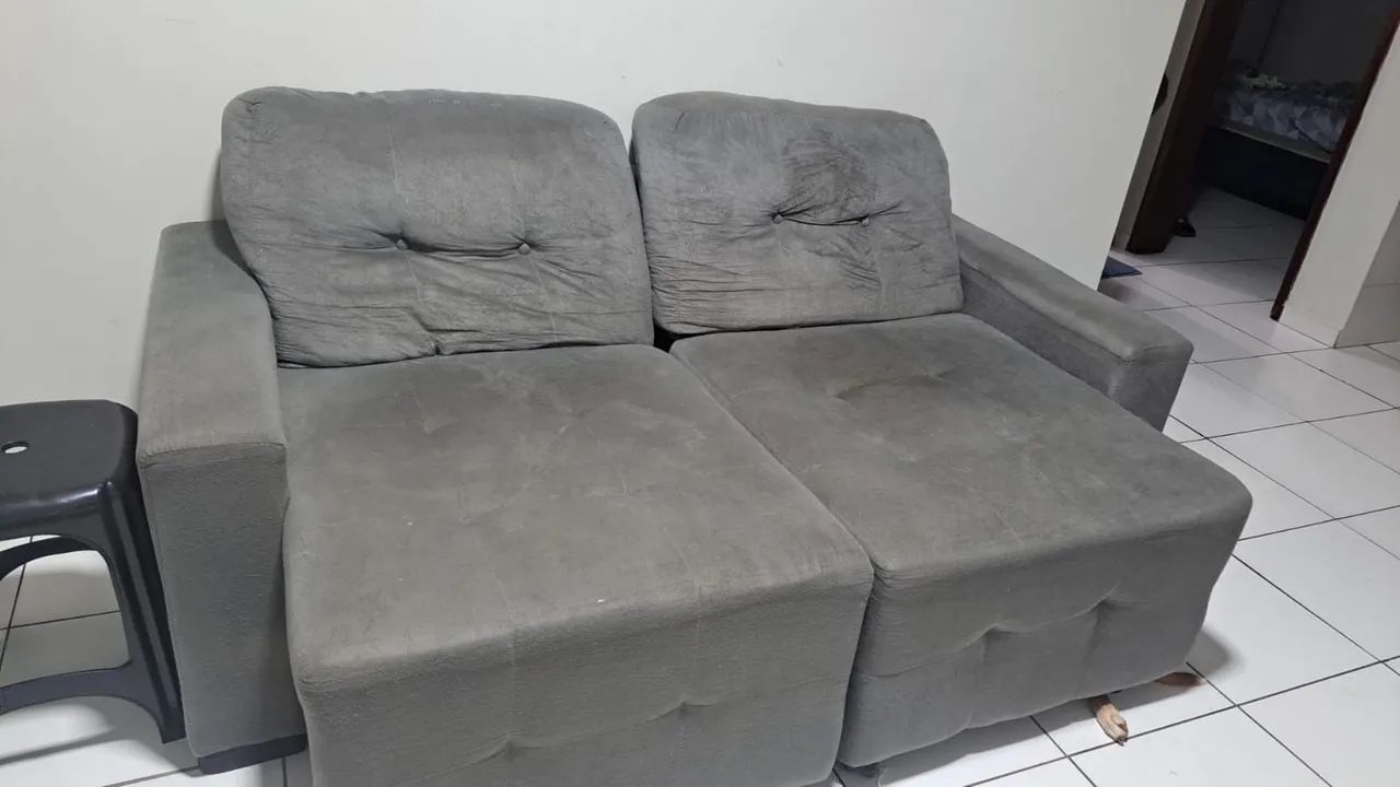 Sofá retrátil 3 lugares 