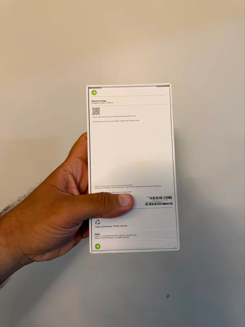 iPhone 17 Pro Max 1TB Prata - Nota fiscal + 1 ano de garantia