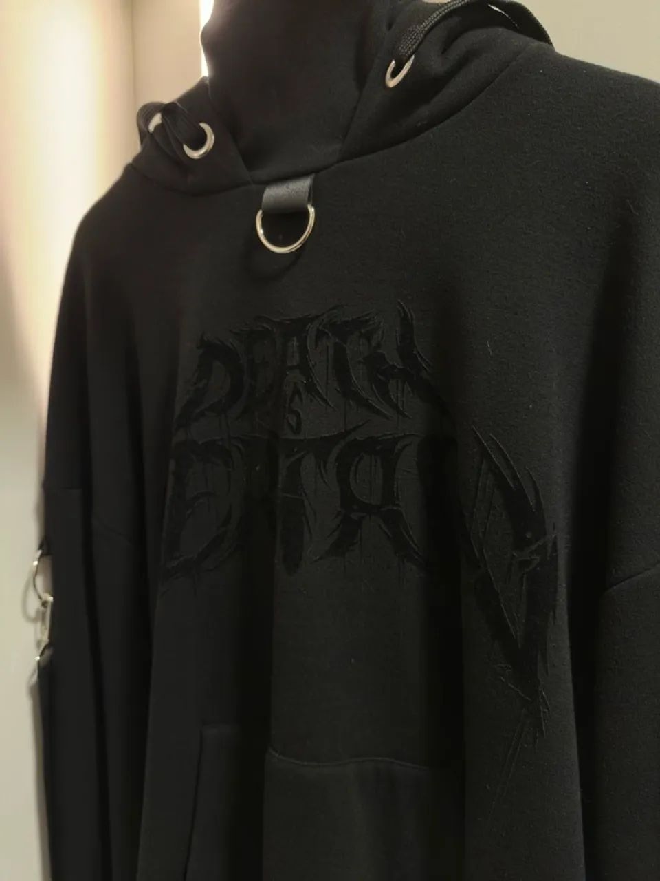 moletom killstar warlock oversized preto - Foto 3