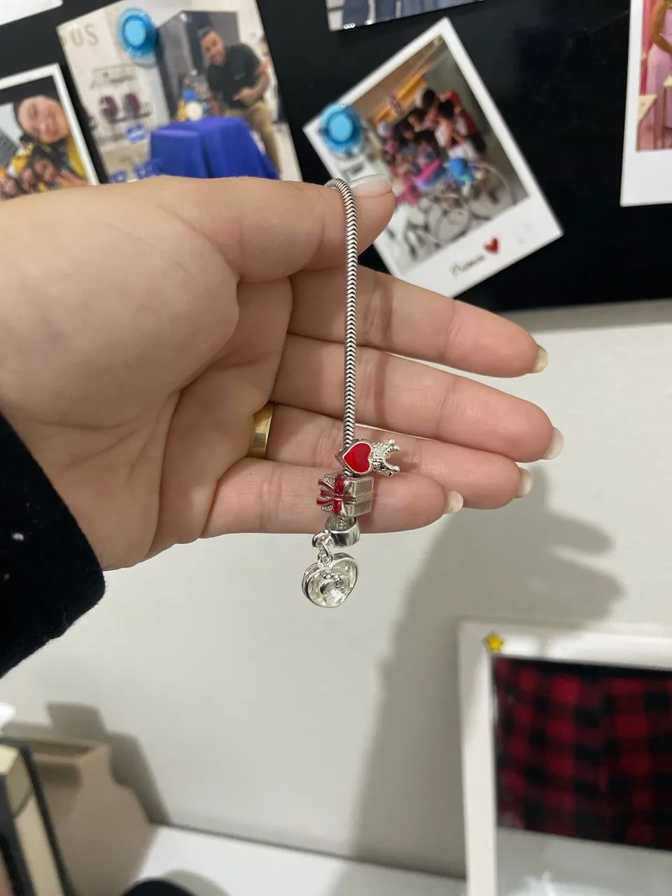 Pulseira prata berloques (charms), tipo Pandora - Foto 4