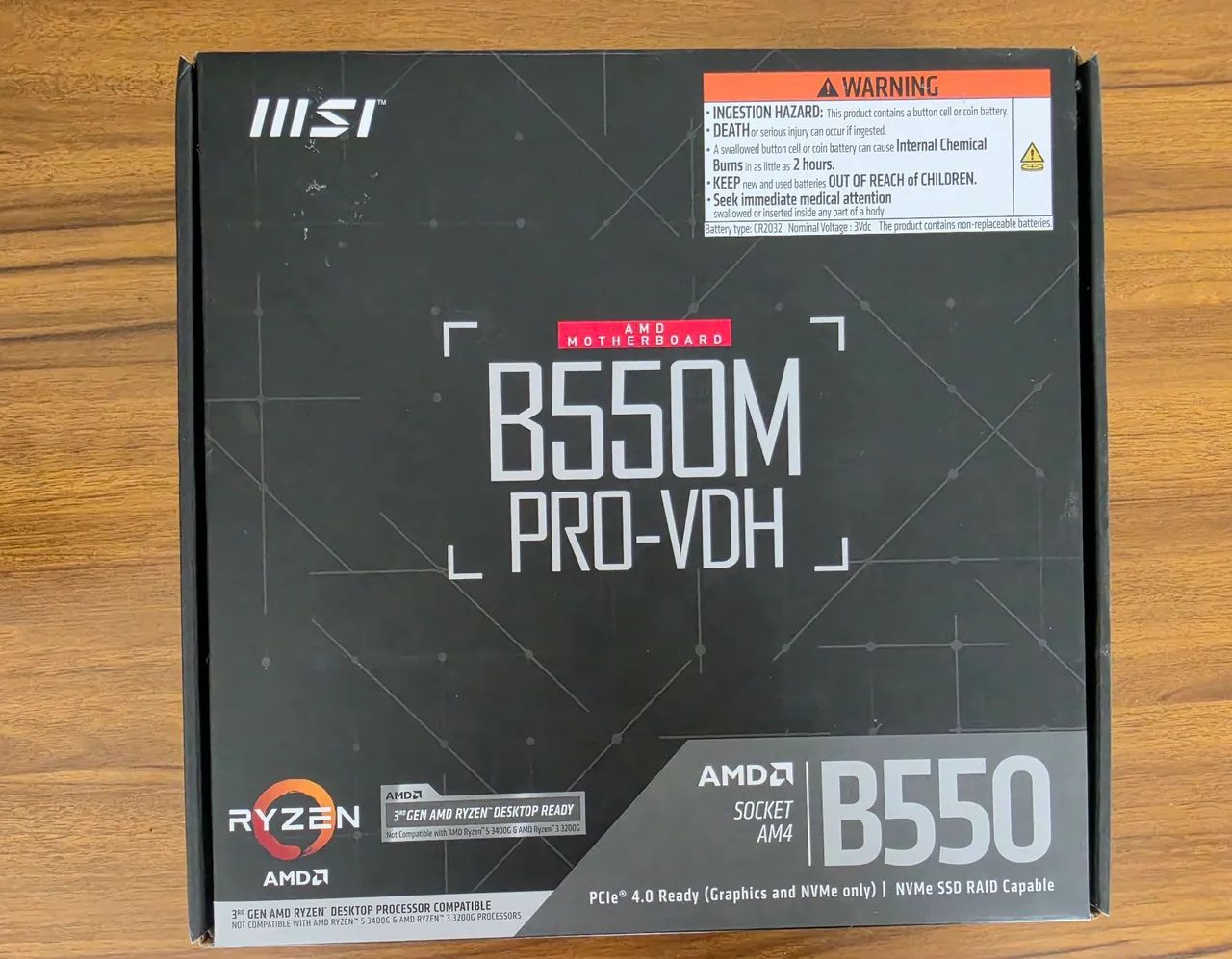 Placa mãe MSI B550m PRO-VDH AM4