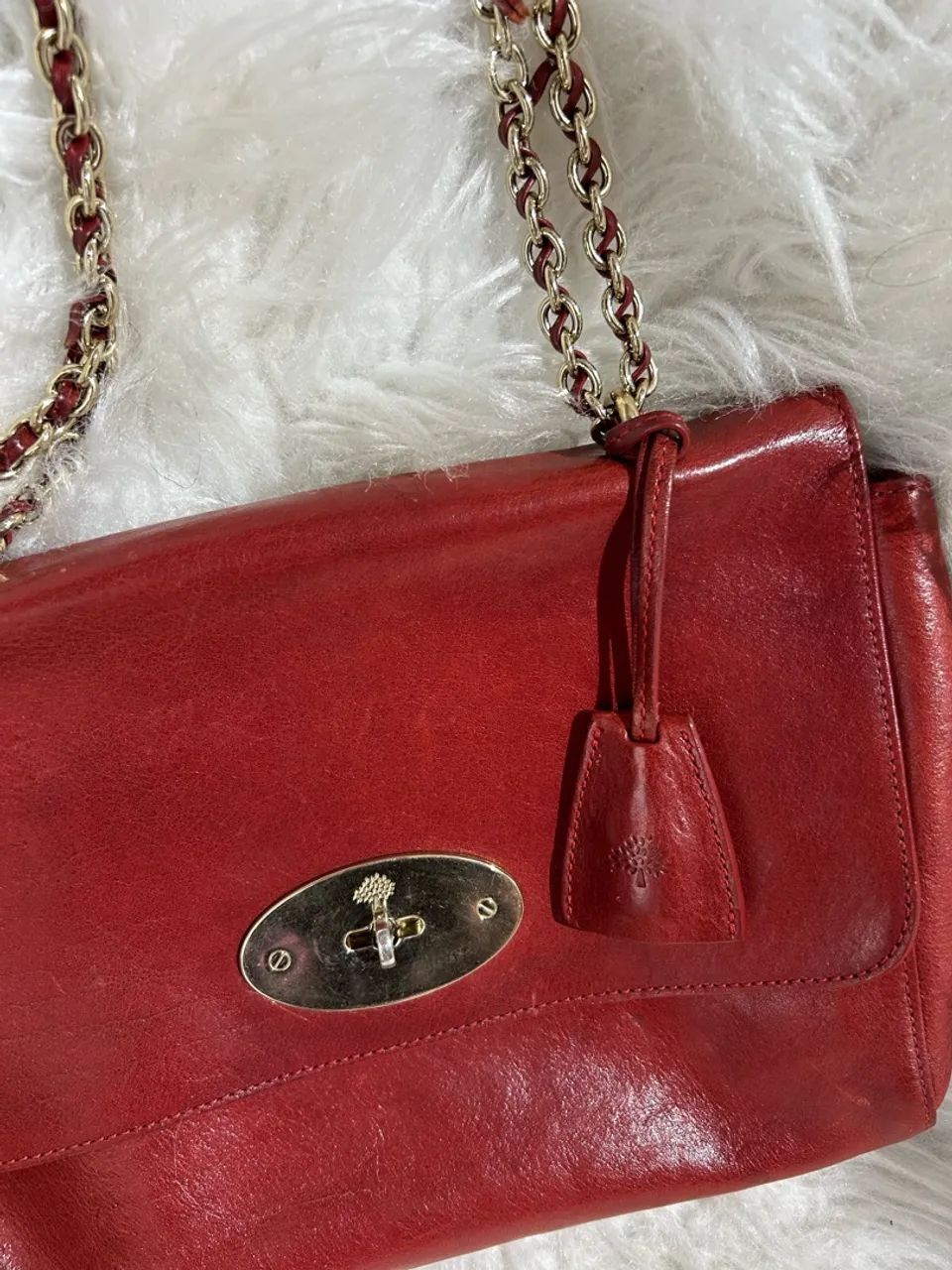 Bolsa Lilly Apple Red Mulberry usada  - Foto 5