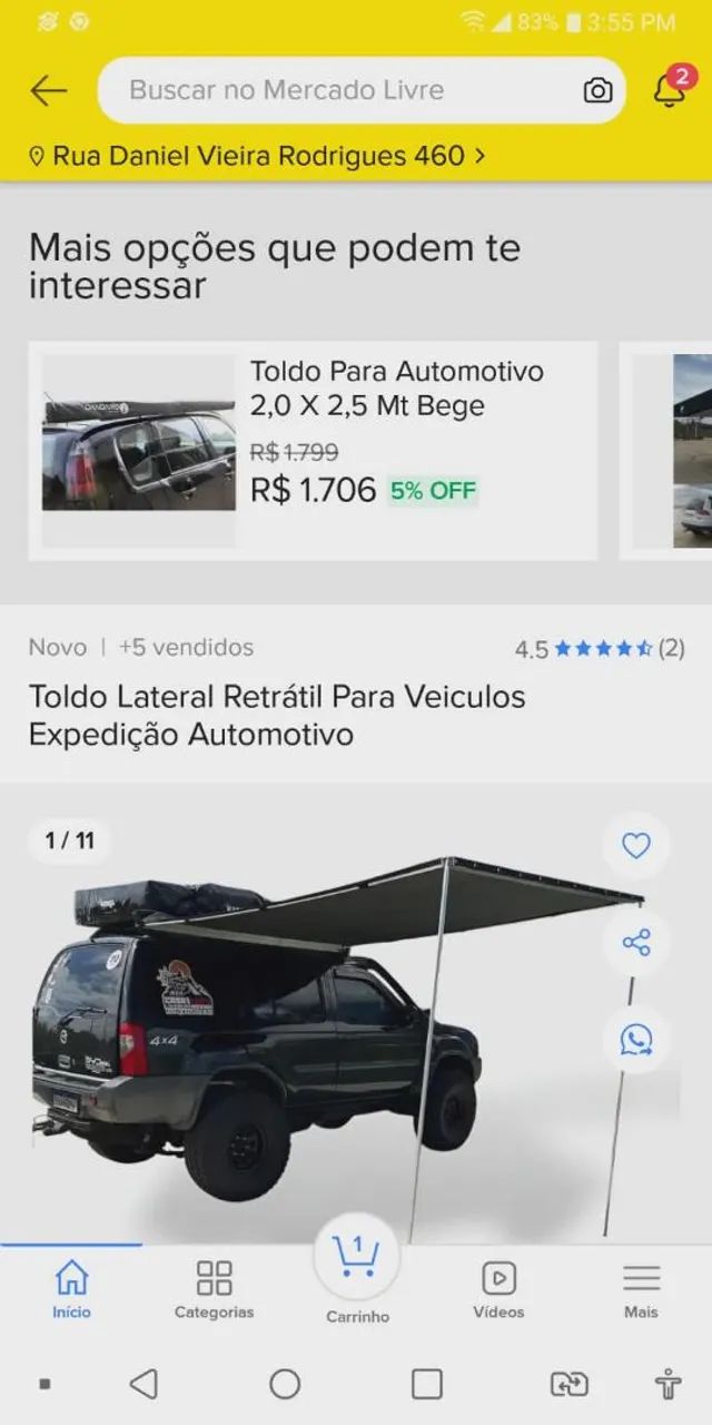 Toldo Retrátil Lateral