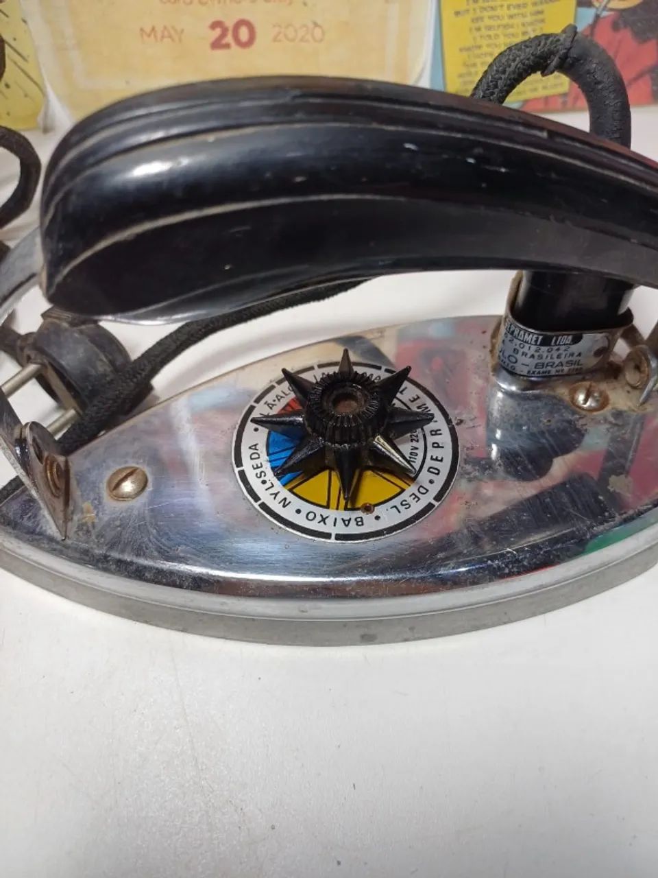 Ferro de passar elétrico vintage  - Foto 3