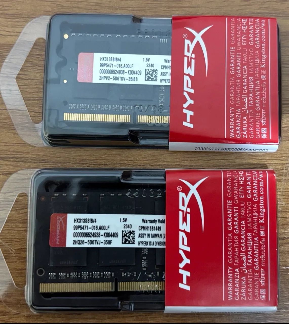 Memoria ram 4gb ddr3 1333 1.5v hyper - mac book, samsung, acer , hp notebook