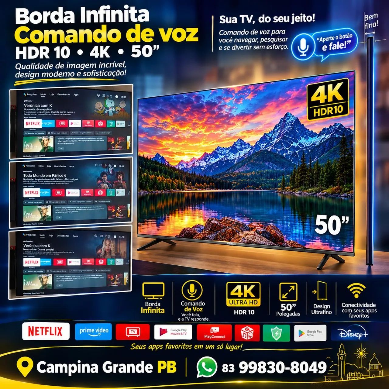Vendo tv TCL de 50 polegadas  - Foto 4