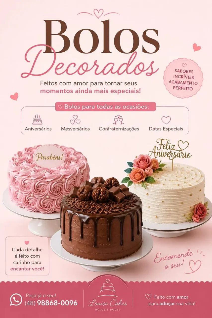 Bolos decorados para sua festa