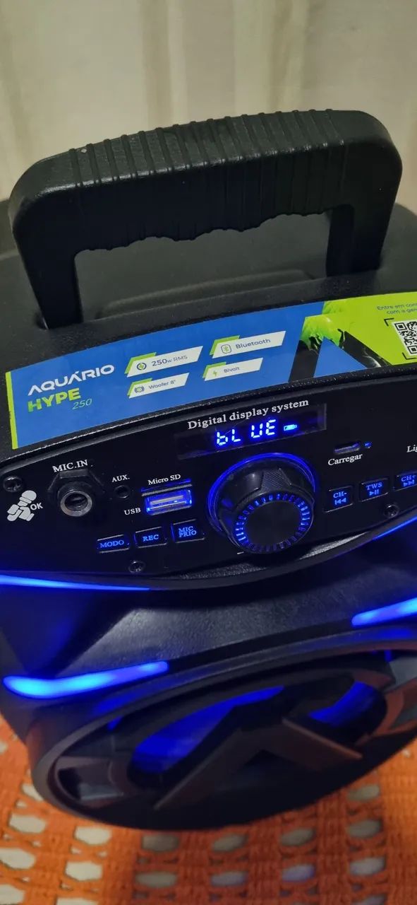 Caixa de som Bluetooth Aquario Hype 250w - Foto 3