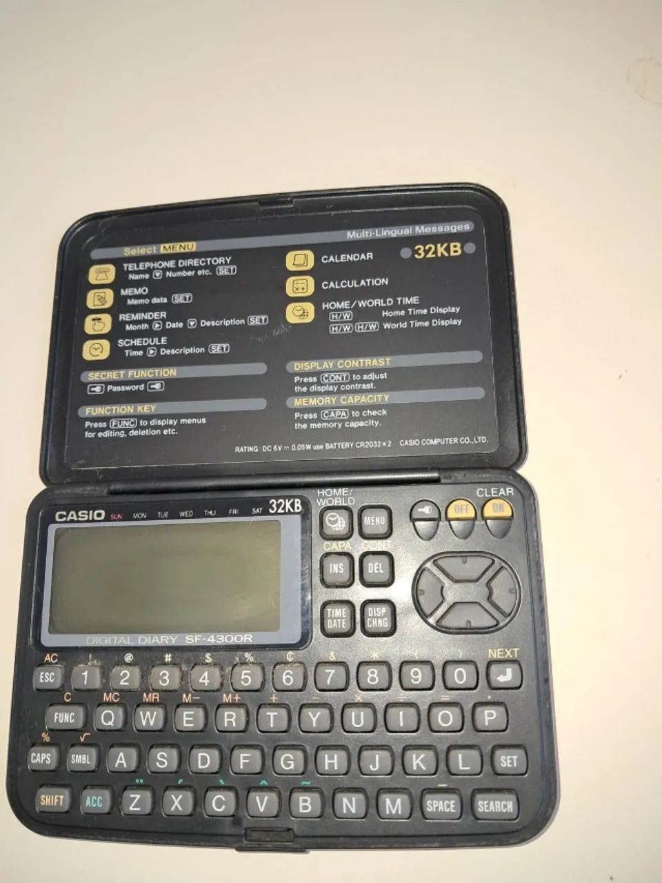 Agendas eletrônicas vintage Casio