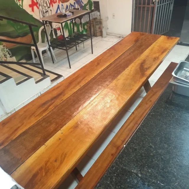 Mesa com banco - Foto 2