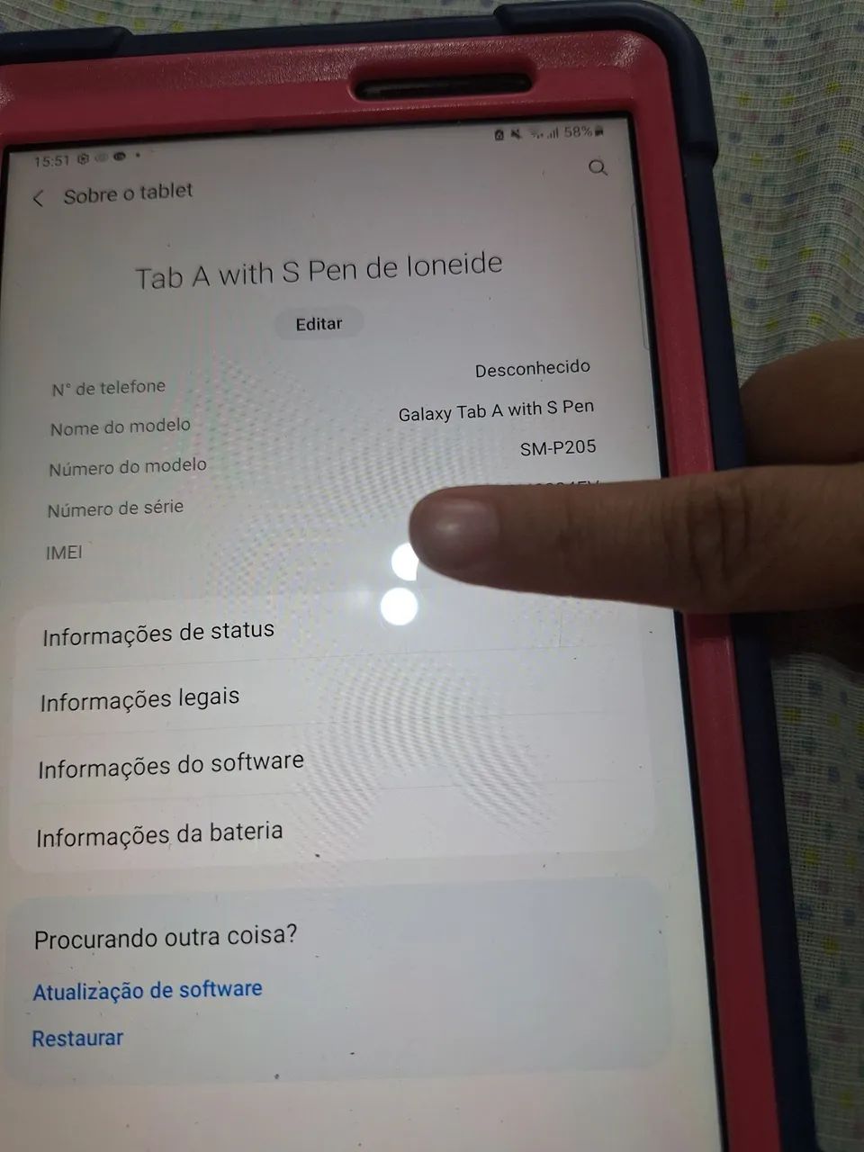 Samsung tab a smp205