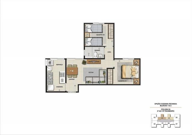 Apartamento à venda com 2 dormitórios em Palmeiras, Belo horizonte cod:1183 - Foto 11