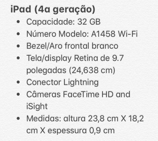 IPad Apple G4 32gb perfeito estado - Foto 5