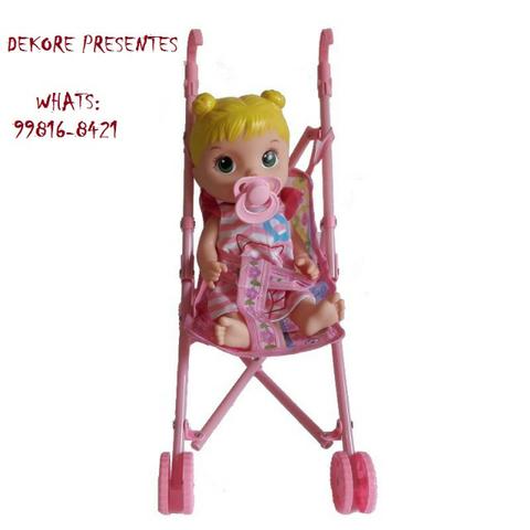 Baby Alive com Carrinho + Acessórios Fala e Chora