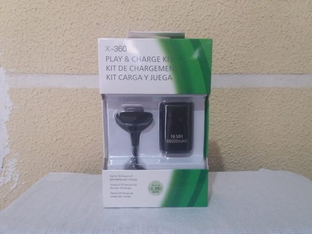 Bateria + cabo xbox 360