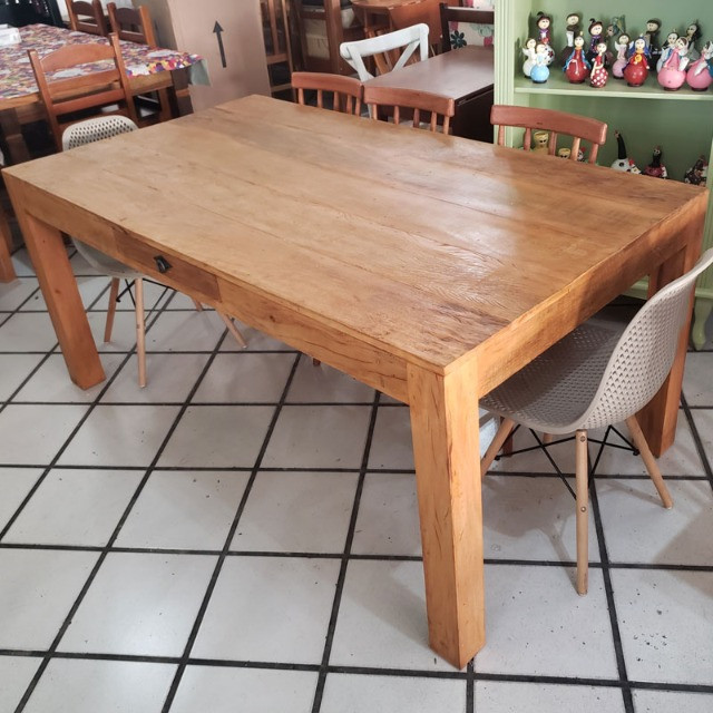 Mesa Mocha Com 1 Gaveta Demolição - Foto 3